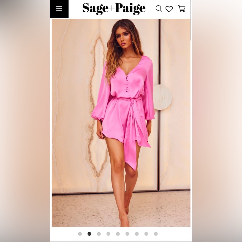 Sage + Paige Flossy Mini Dress Pink